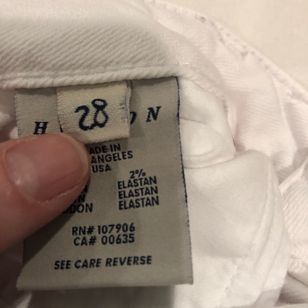 White Hudson Jeans size 28 - Picture 6 of 6